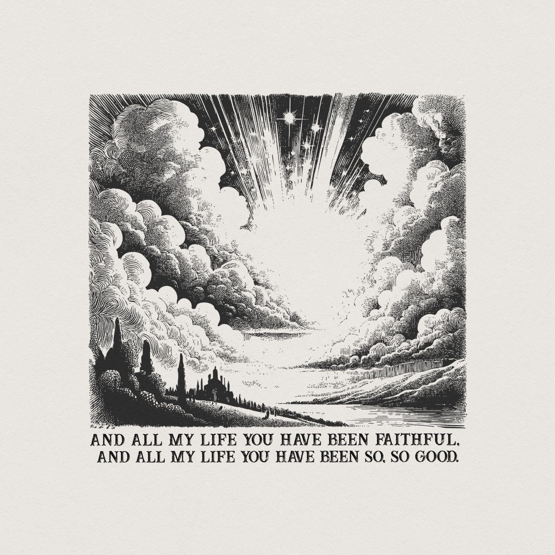 Faithful Png, Jesus Png - 300 DPI Design for T-Shirt