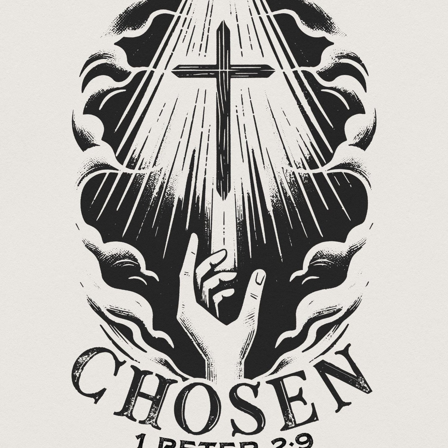 Chosen PNG, Christian png - 300 DPI Design for T-Shirt