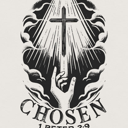 Chosen PNG, Christian png - 300 DPI Design for T-Shirt