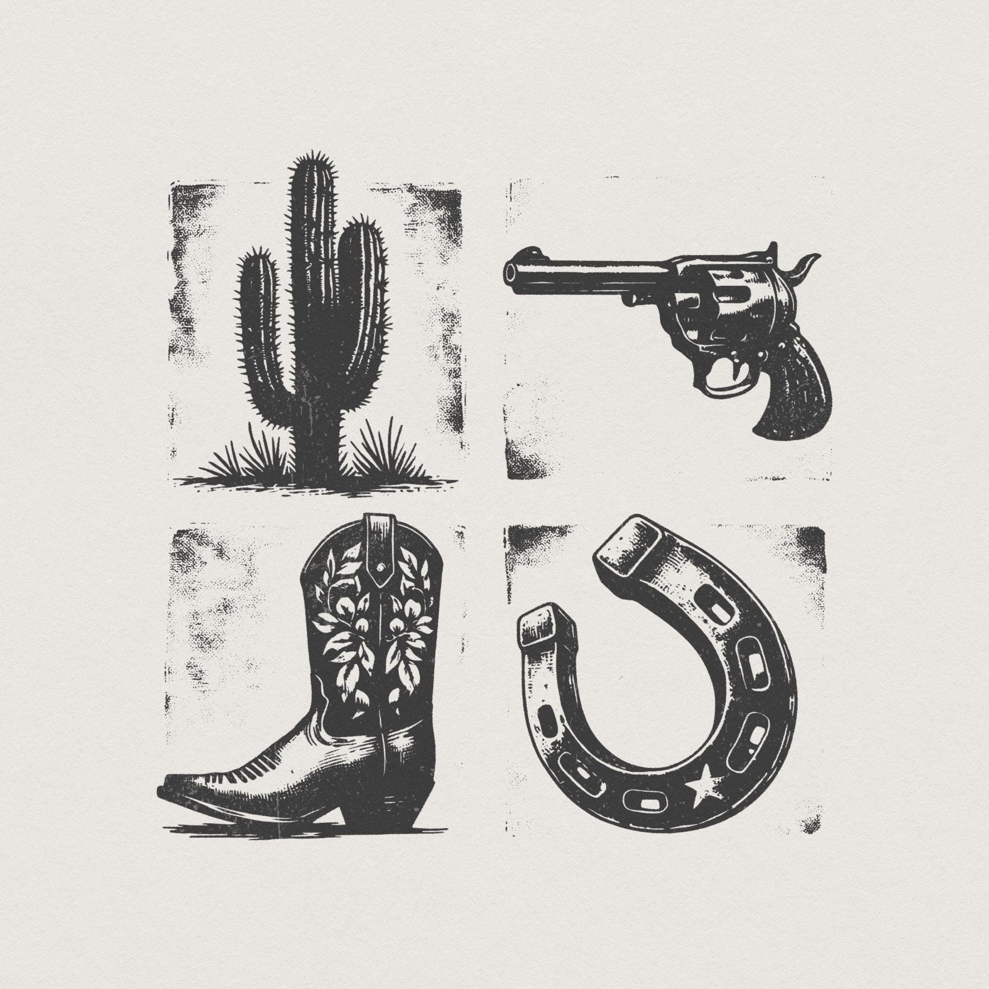 Western PNG Design, Poker Cards - 300 DPI Design for T-Shirt