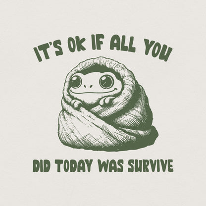 Trendy Mental Health PNG, Cozy Frog Clipart - 300 DPI Design for T-Shirt