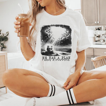 He Has a Plan I Have a Purpose Png, Christian Digital Download - 300 DPI