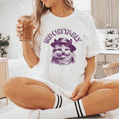 Indubitably Cute Vintage Gentleman cat, Handdrawn Style kitty - 300 DPI