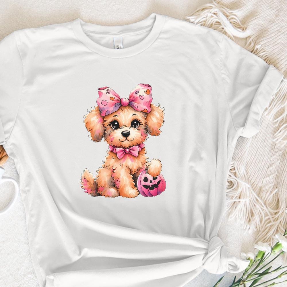 Halloween Poodle Clipart, Poodle PNG - 300 DPI Design for T-Shirt
