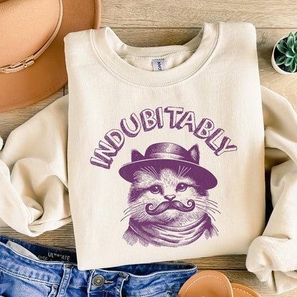 Indubitably Cute Vintage Gentleman cat, Handdrawn Style kitty - 300 DPI