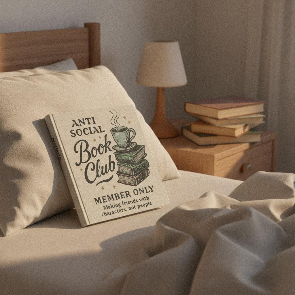 Anti Social Book Club PNG, Member Only Digital Download - 300 DPI Design