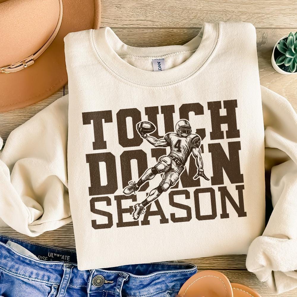Touchdown Season PNG, Football Mom png - 300 DPI Design for T-Shirt