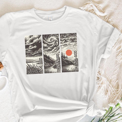 Trust God png PNG, Christian Faith Quote - 300 DPI Design for T-Shirt