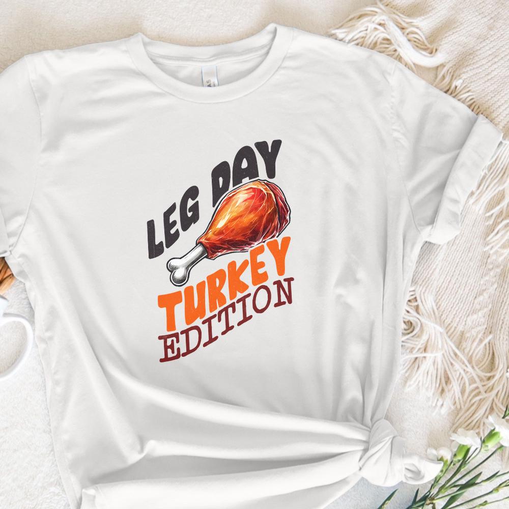 Retro Leg Day Turkey Edition PNG, Thanksgiving Design - 300 DPI Design