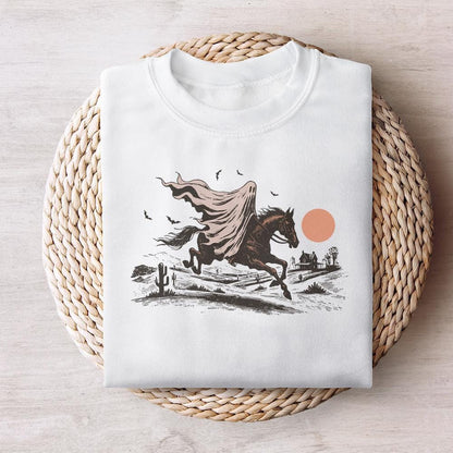 Cowboy Ghost Horse PNG, Halloween Shirt Digital Download - 300 DPI Design