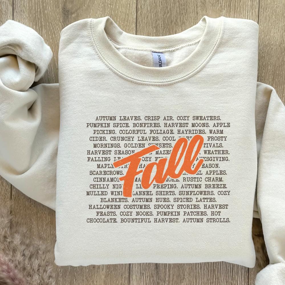 Fall Words png, Cozy Season png - 300 DPI Design for T-Shirt