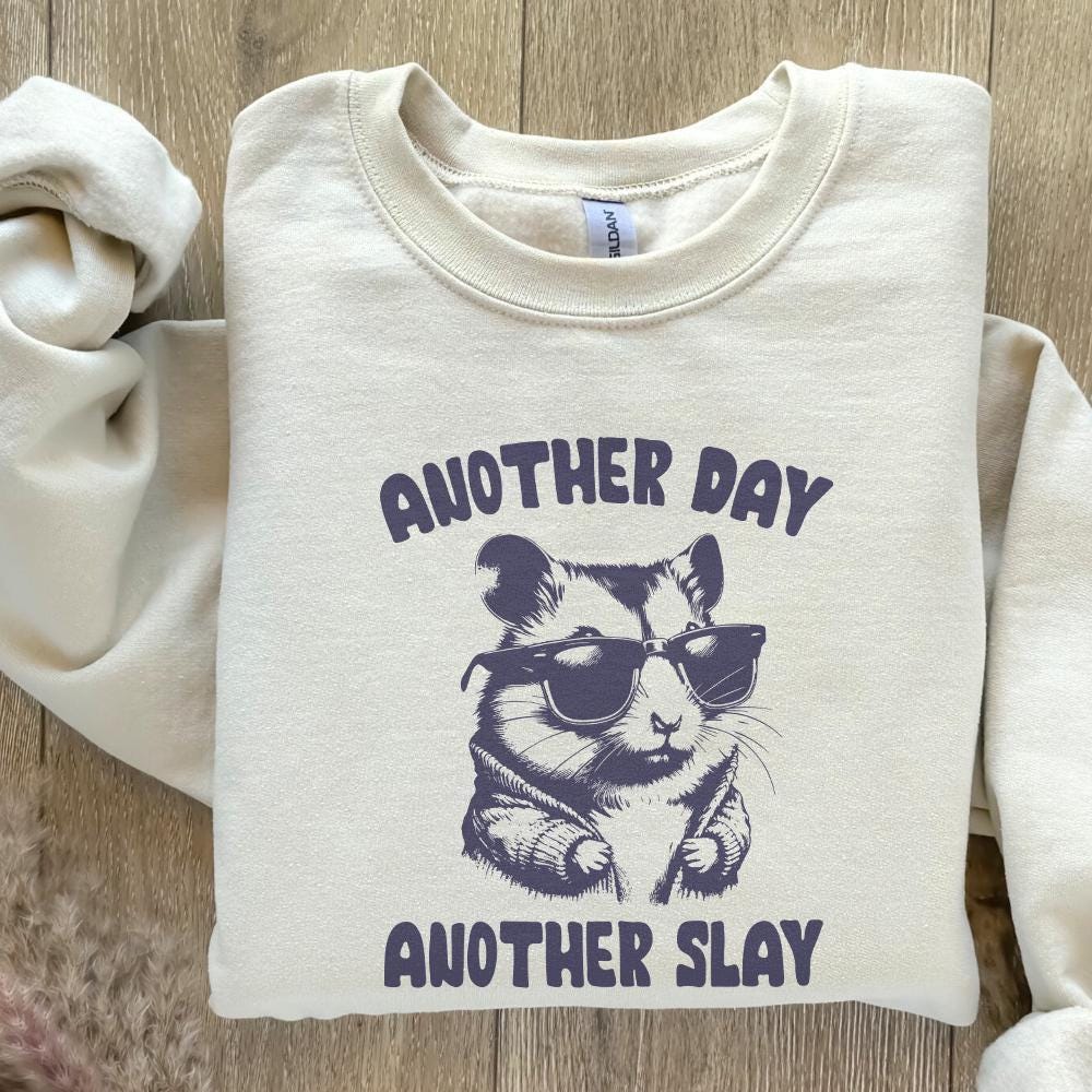 Another Day Another Slay Cute Hamster PNG, Funny Cute Hamster png - 300