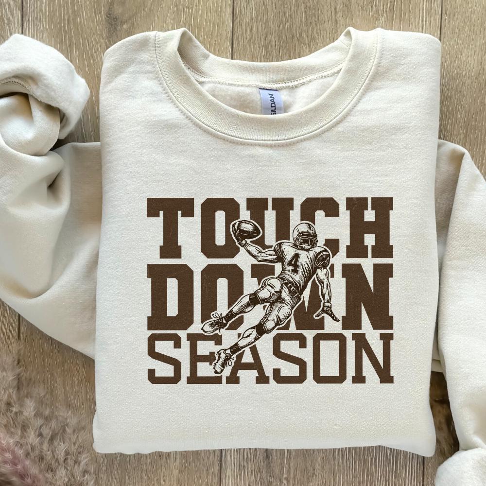 Touchdown Season PNG, Football Mom png - 300 DPI Design for T-Shirt