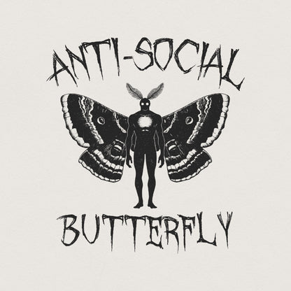 Antisocial Butterfly PNG, Butterfly png - 300 DPI Design for T-Shirt