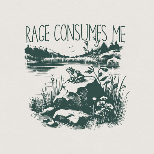 Rage Consumes Me PNG, Amphibian Design - 300 DPI Design for T-Shirt