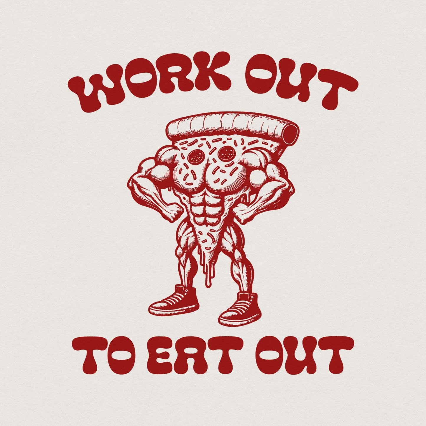 I Work Out So I Can Eat Trash png, Gym Workout - 300 DPI Design for T-Shirt