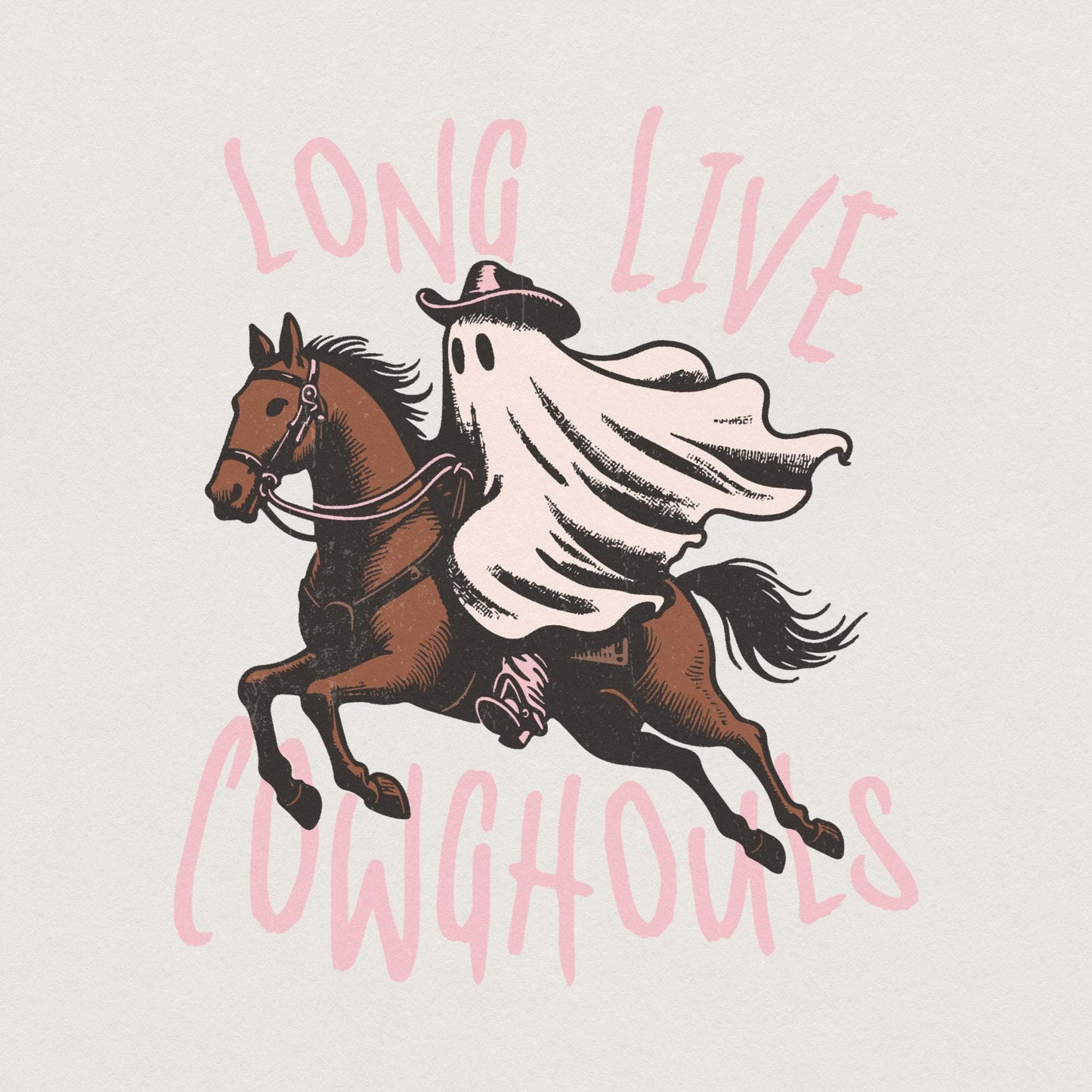 Long Live Cowghouls Halloween PNG Digital Download, Western Halloween -