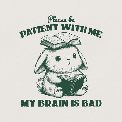 Bad Brain PNG, Retro Mental Health Design - 300 DPI Design for T-Shirt