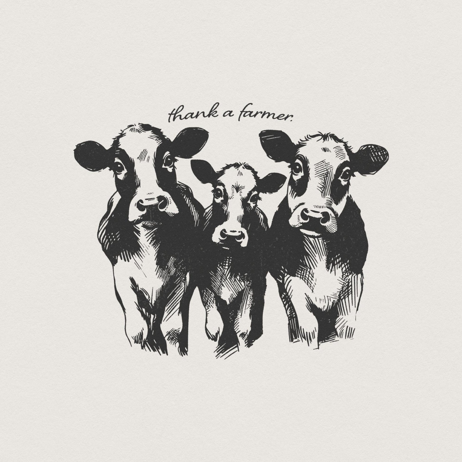 Thank a Farmer PNG, Digital Download - 300 DPI Design for T-Shirt