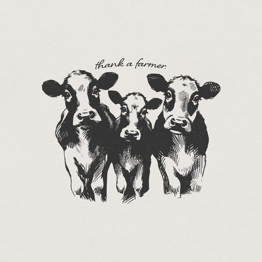 Thank a Farmer PNG, Digital Download - 300 DPI Design for T-Shirt