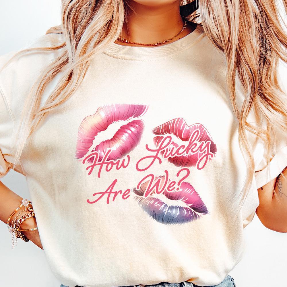 How Lucky Are We PNG, Coastal Cowgirl - 300 DPI Design for T-Shirt