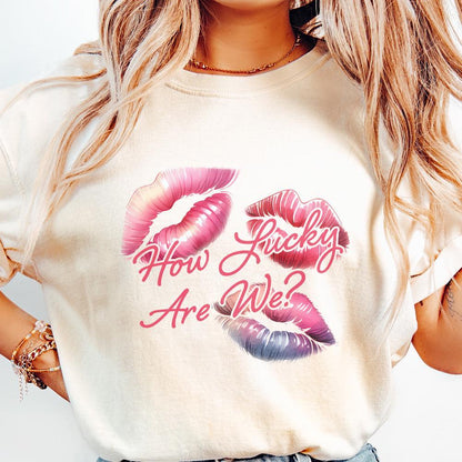 How Lucky Are We PNG, Coastal Cowgirl - 300 DPI Design for T-Shirt