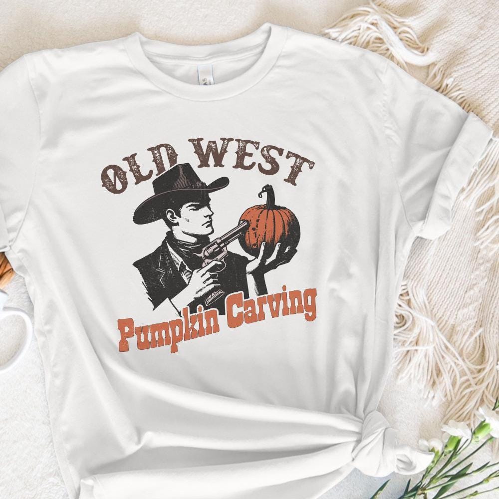 Old West Pumpkin Carving Digital Download, Western PNG Designs - 300 DPI
