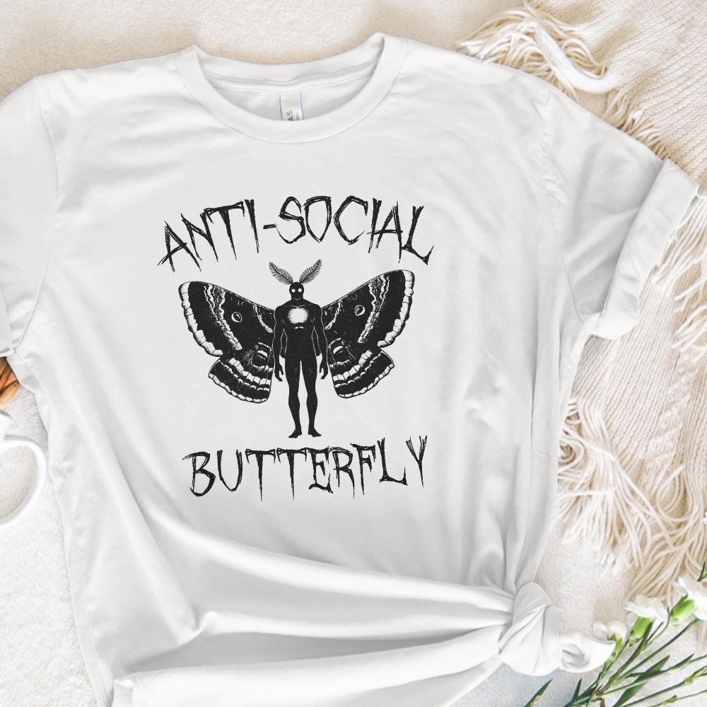 Antisocial Butterfly PNG, Butterfly png - 300 DPI Design for T-Shirt