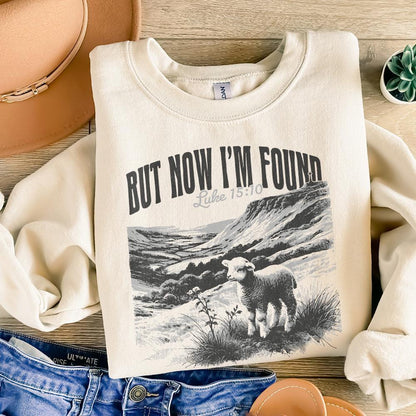 But Now I'm Found PNG, Christian Tee - 300 DPI Design for T-Shirt