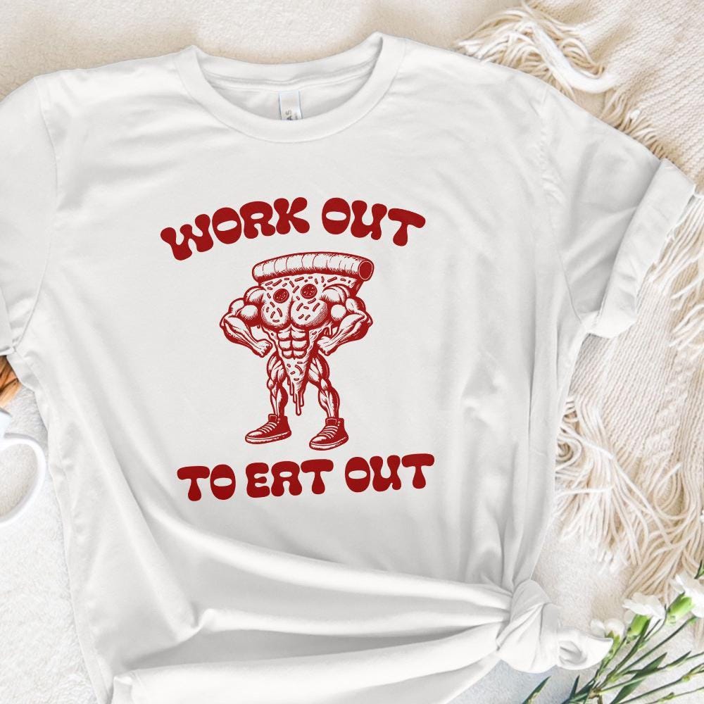 I Work Out So I Can Eat Trash png, Gym Workout - 300 DPI Design for T-Shirt