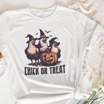 Chick or Treat PNG, Spooky Chicken Design - 300 DPI Design for T-Shirt