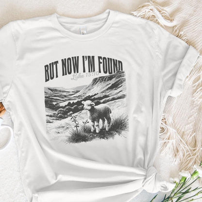 But Now I'm Found PNG, Christian Tee - 300 DPI Design for T-Shirt