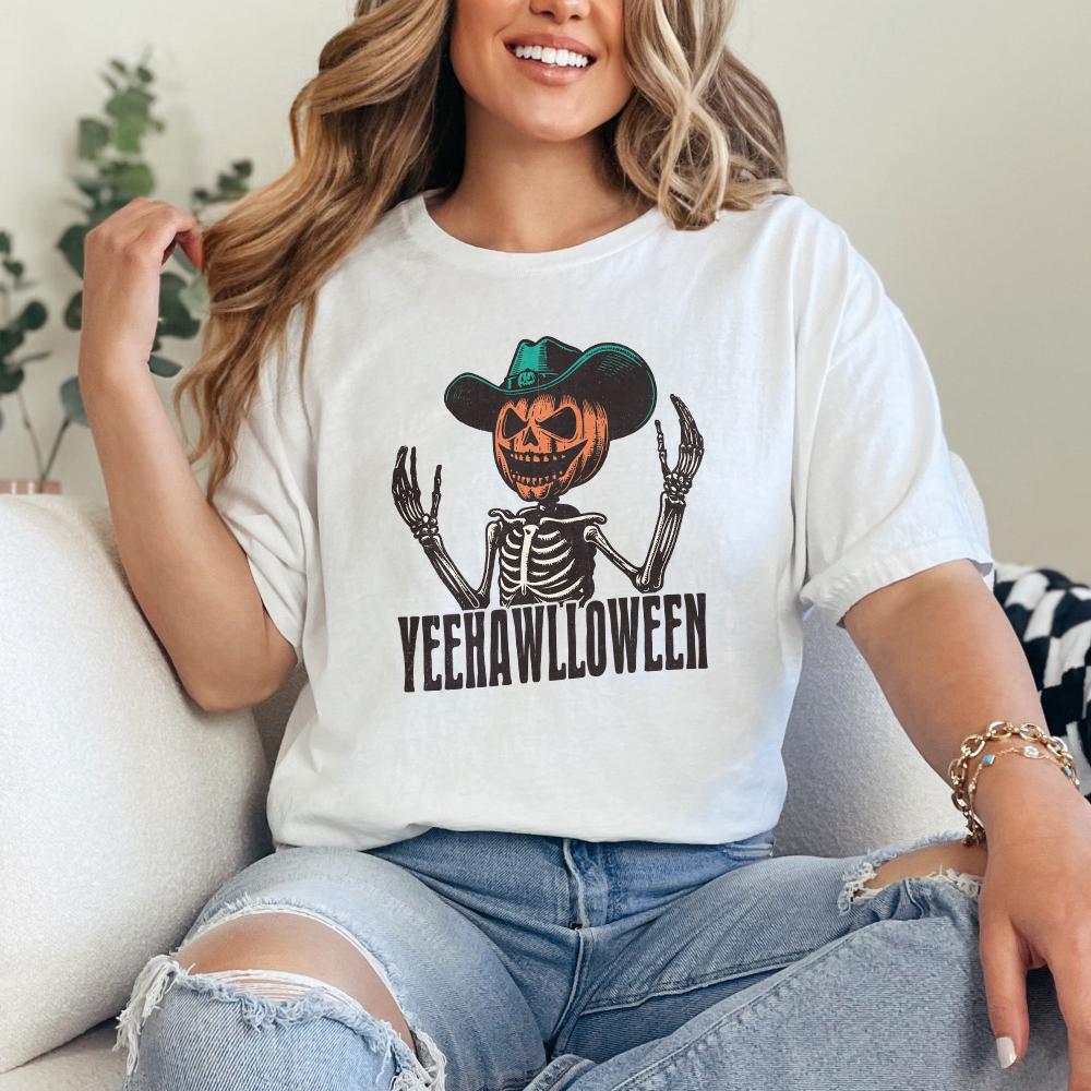 Yeehawlloween Western PNG, Trendy Western Designs - 300 DPI Design for