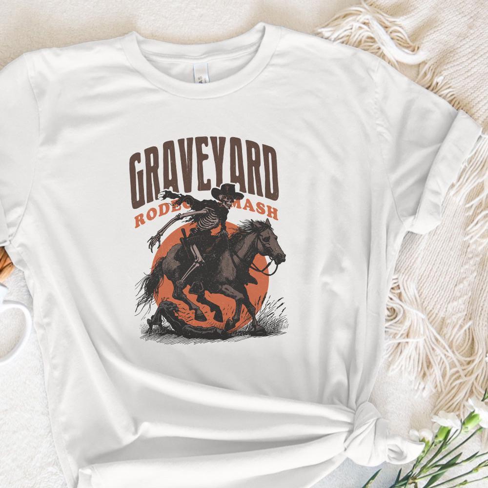 Graveyard Rodeo PNG, Halloween Design PNG - 300 DPI Design for T-Shirt