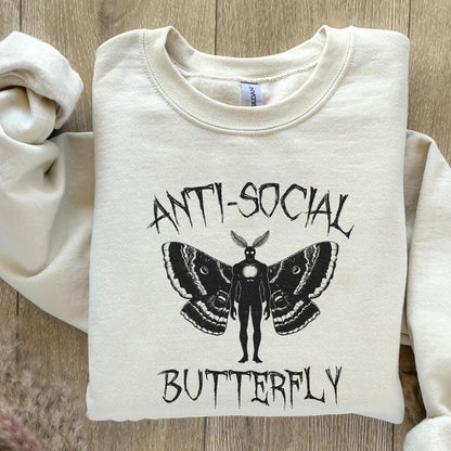 Antisocial Butterfly PNG, Butterfly png - 300 DPI Design for T-Shirt
