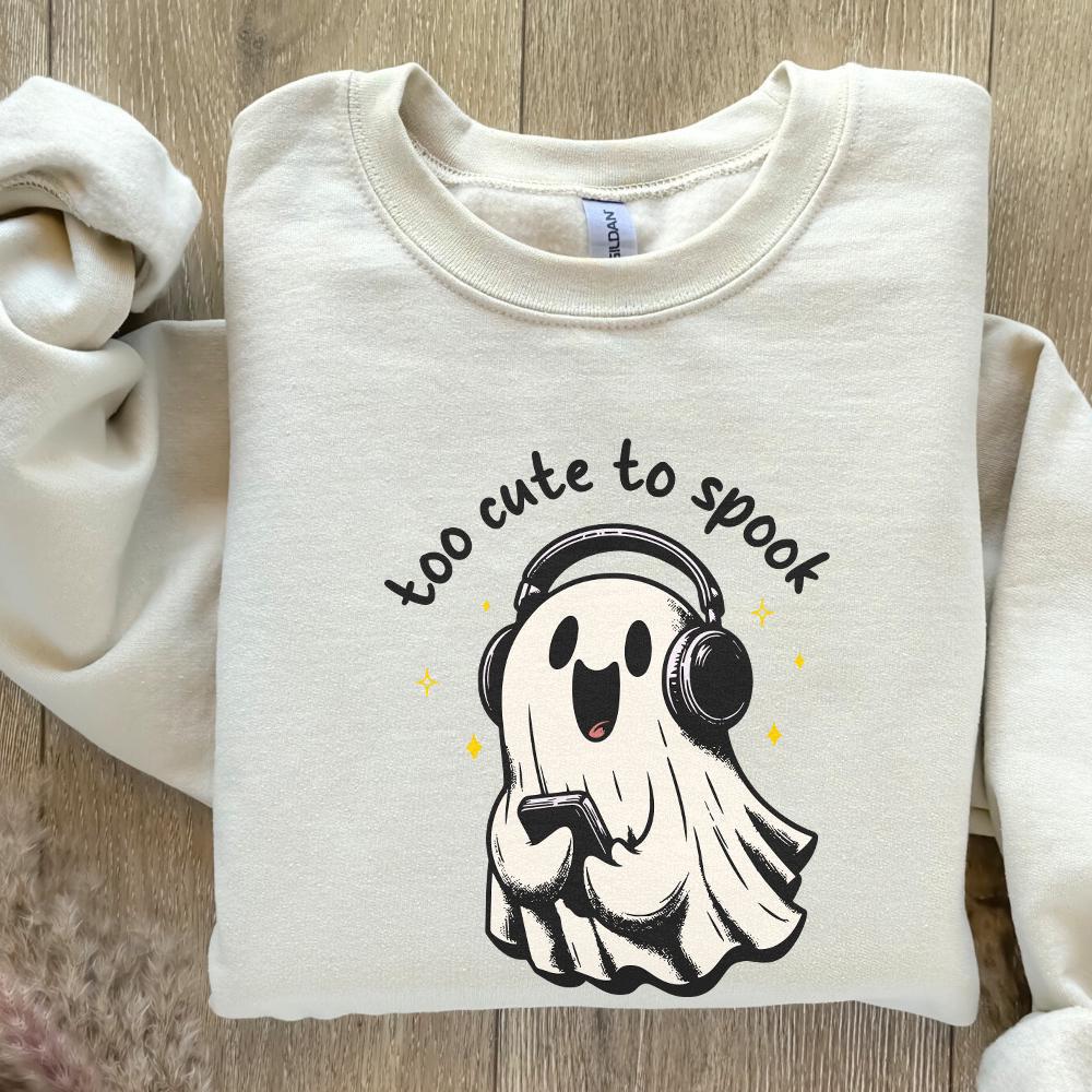 Too Cute to Spook PNG, Cute Ghosts png - 300 DPI Design for T-Shirt