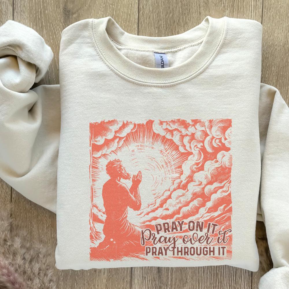 Pray On It PNG, Christian PNG - 300 DPI Design for T-Shirt