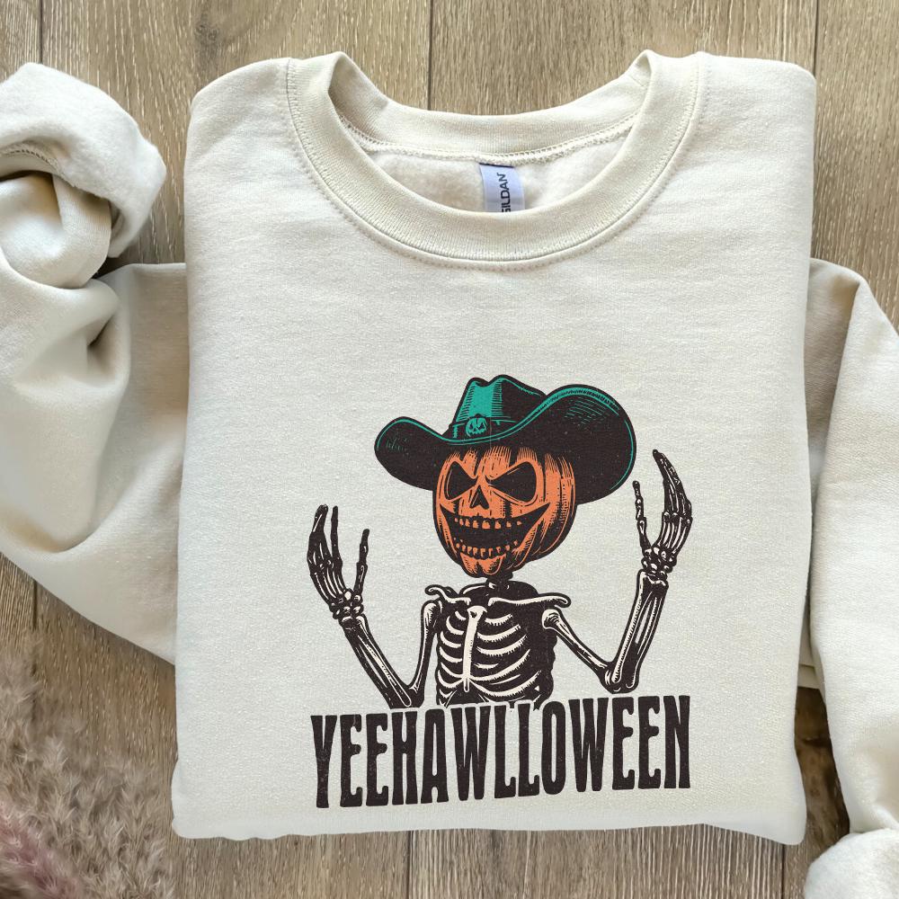 Yeehawlloween Western PNG, Trendy Western Designs - 300 DPI Design for