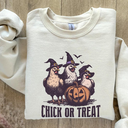 Chick or Treat PNG, Spooky Chicken Design - 300 DPI Design for T-Shirt