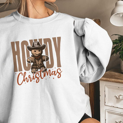 Howdy Christmas Gingerbread Man PNG, Retro Christmas Shirt PNG - 300 DPI
