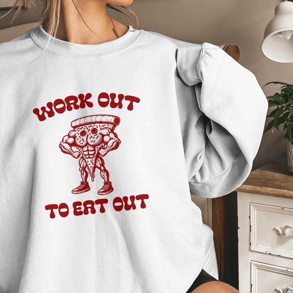 I Work Out So I Can Eat Trash png, Gym Workout - 300 DPI Design for T-Shirt