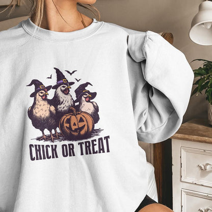 Chick or Treat PNG, Spooky Chicken Design - 300 DPI Design for T-Shirt