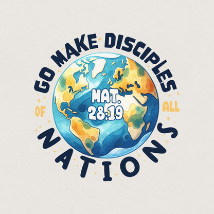 Go Make Disciples PNG, Sublimation Design - 300 DPI Design for T-Shirt