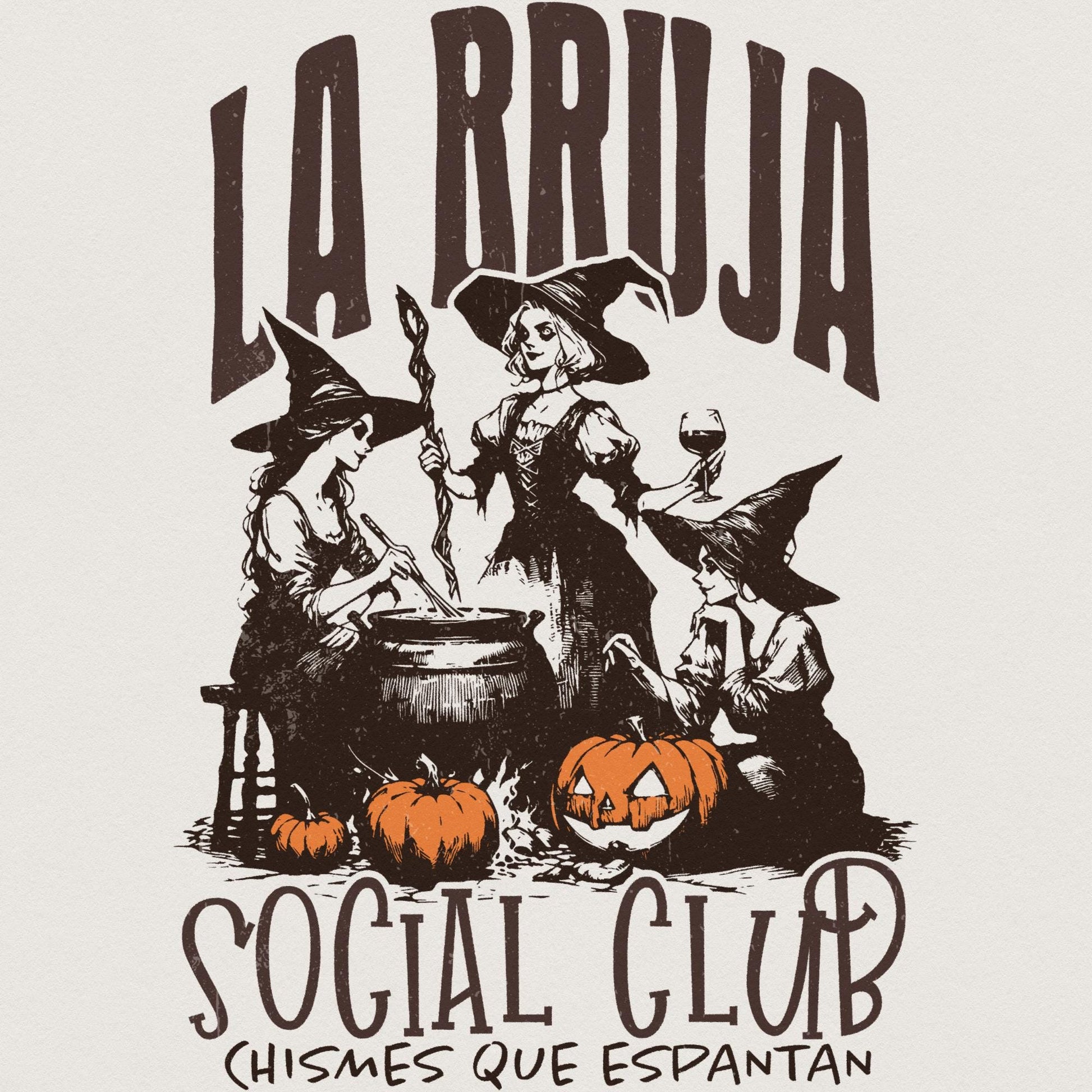 La Bruja png, Spooky Season png - 300 DPI Design for T-Shirt