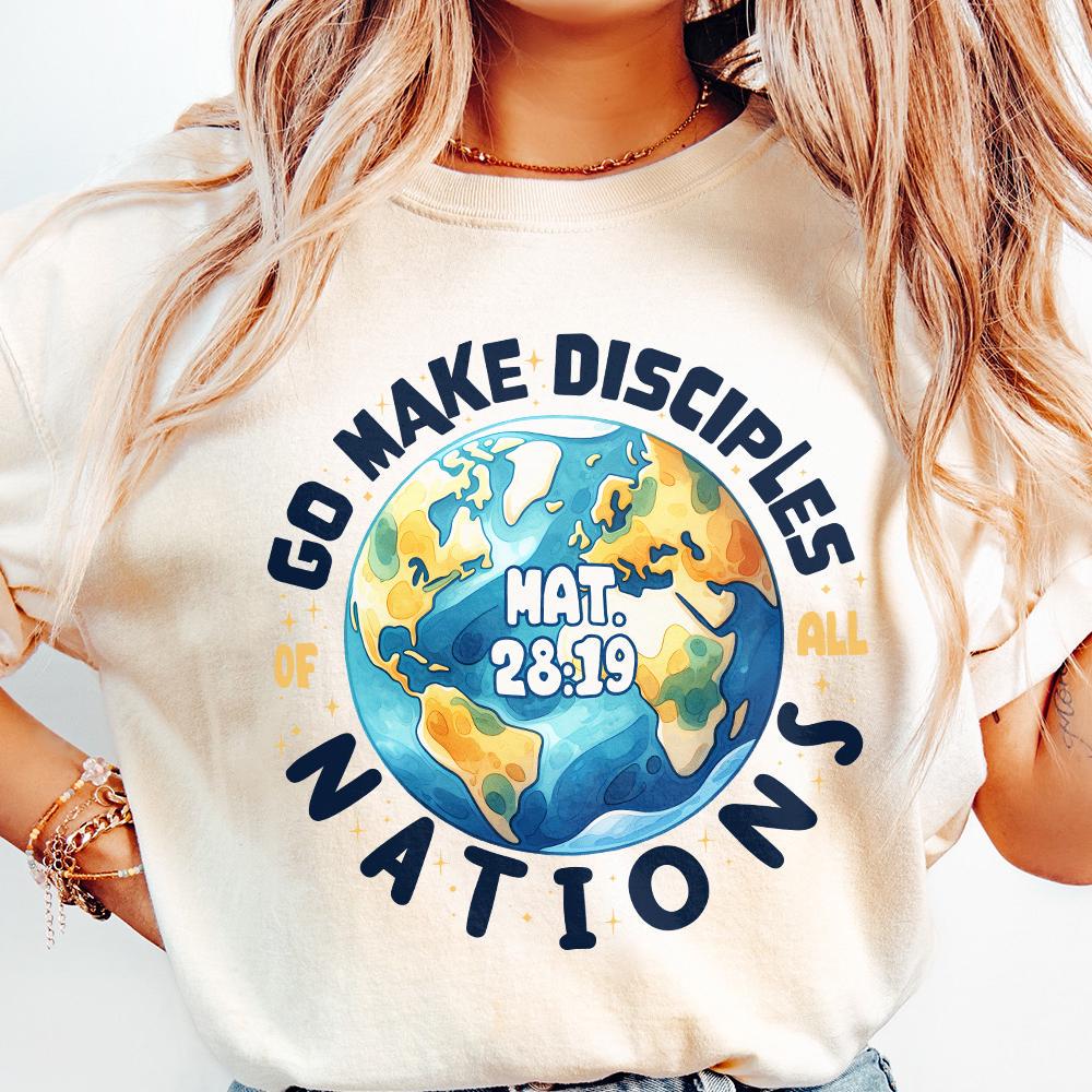 Go Make Disciples PNG, Sublimation Design - 300 DPI Design for T-Shirt