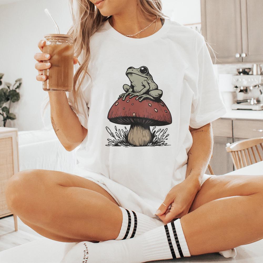 Frog Mushroom PNG, Sublimation - 300 DPI Design for T-Shirt