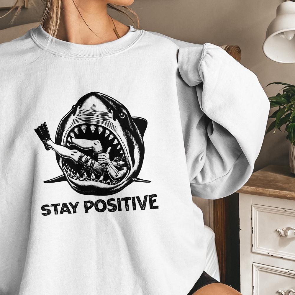 Stay Positive PNG, Funny Vintage PNG - 300 DPI Design for T-Shirt