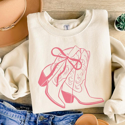 Coquette Cowgirl PNG, Western PNG - 300 DPI Design for T-Shirt