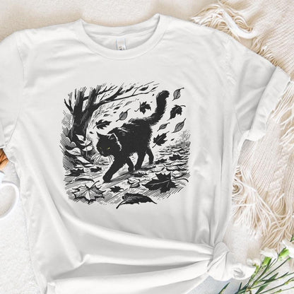 Black Cat Png, Halloween Cat Shirt - 300 DPI Design for T-Shirt