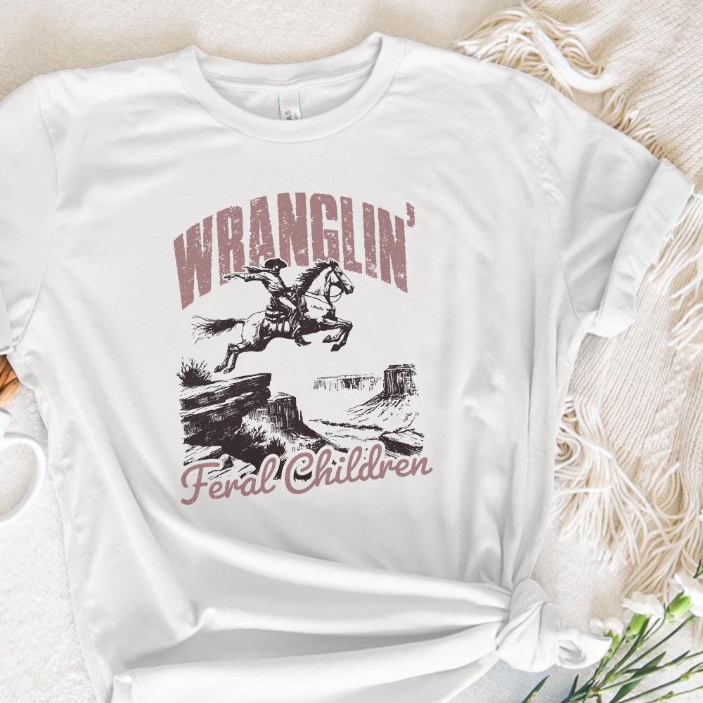 Wrangling Feral Children png, Southern PNG - 300 DPI Design for T-Shirt